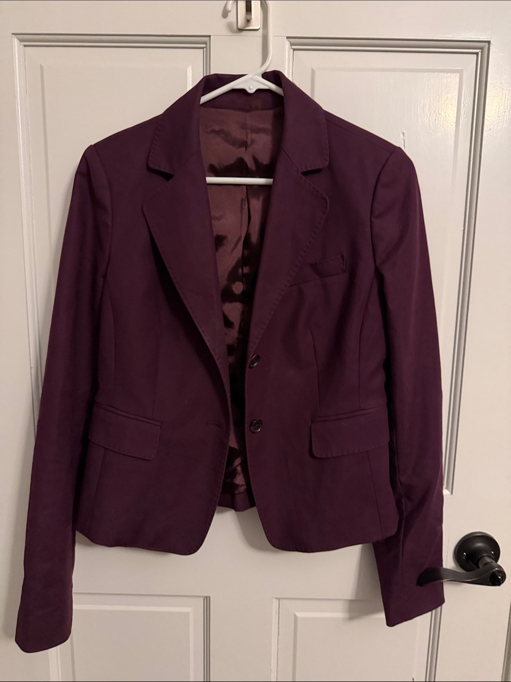 Martin + Osa Plum Notch-Lapel Blazer